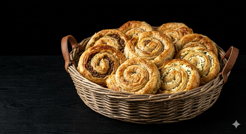 Pite (sir, meso, krompir, šampinjoni, mešano povrće)